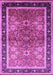 Machine Washable Oriental Purple Traditional Area Rugs, wshurb899pur