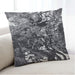 Lifestyle Image of Mid-Century Modern Urban Square Dark Gray Throw Pillow, 18 inch by 18 inch, pwurb8