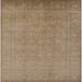 Square Mid-Century Modern Brown Oriental Rug, urb900