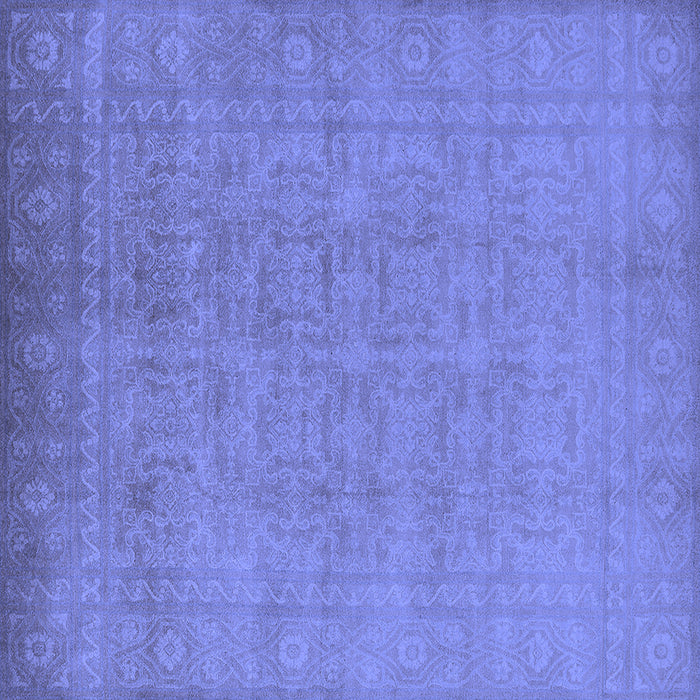 Square Oriental Blue Traditional Rug, urb900blu