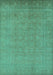 Oriental Turquoise Traditional Rug, urb900turq