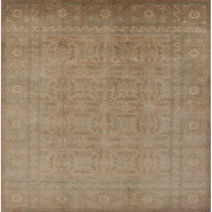 Square Machine Washable Industrial Modern Brown Rug, wshurb900