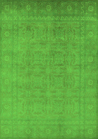 Oriental Green Traditional Rug, urb900grn