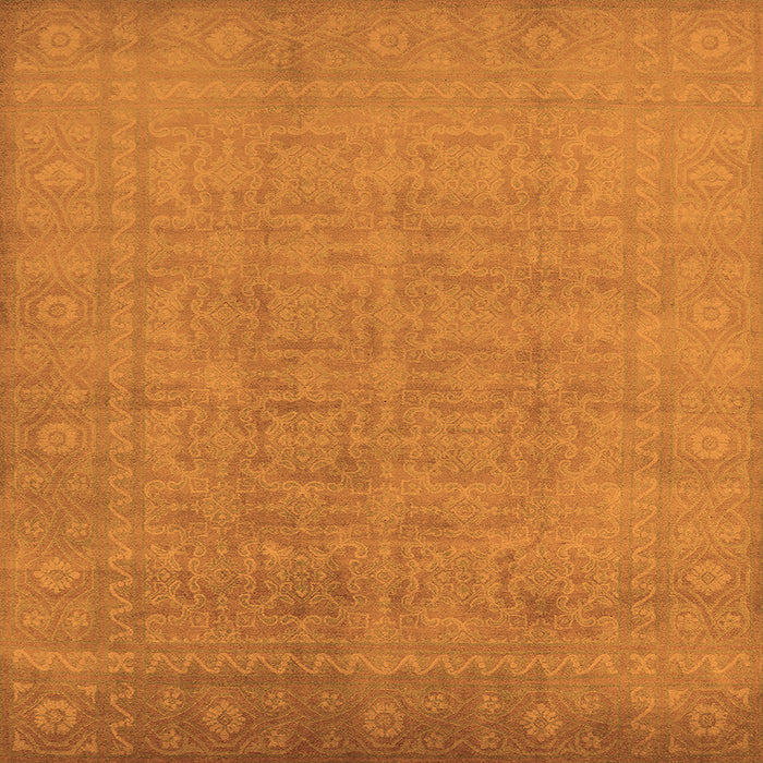 Square Oriental Orange Traditional Rug, urb900org