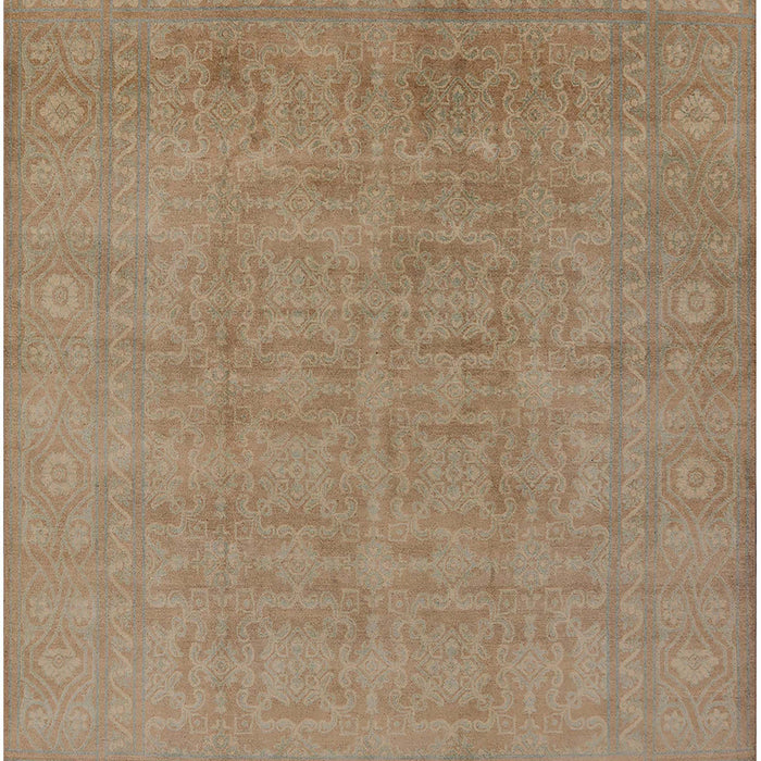 Mid-Century Modern Brown Oriental Rug, urb900
