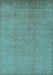 Oriental Light Blue Traditional Rug, urb900lblu