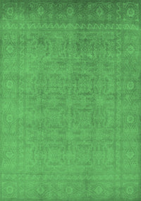 Oriental Emerald Green Traditional Rug, urb900emgrn