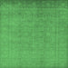 Square Oriental Emerald Green Traditional Rug, urb900emgrn