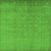Square Oriental Green Traditional Rug, urb900grn