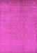 Machine Washable Oriental Pink Traditional Rug, wshurb900pnk