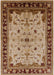 Machine Washable Industrial Modern Saddle Brown Rug, wshurb901