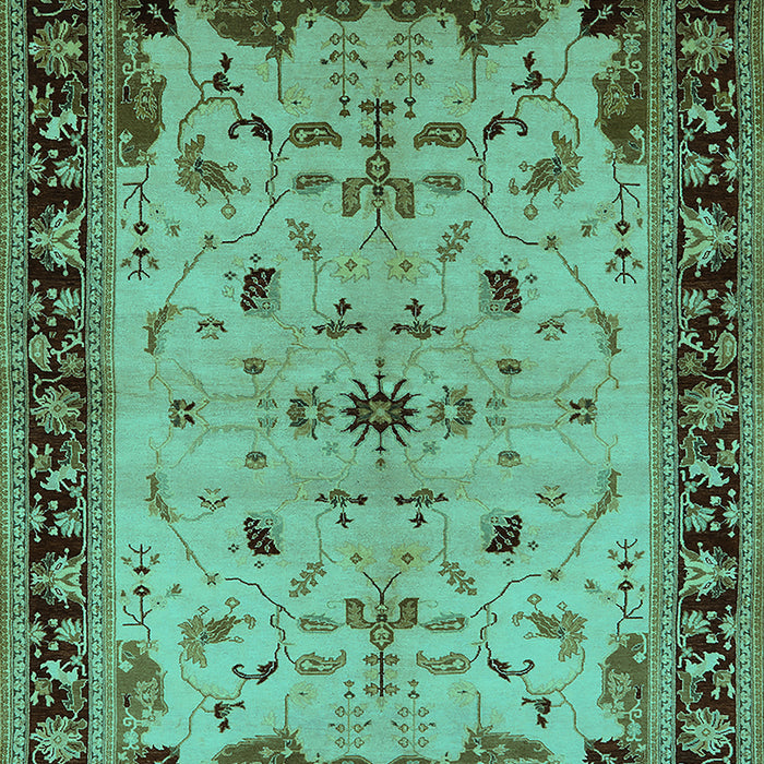 Oriental Turquoise Traditional Rug, urb901turq