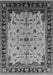 Machine Washable Oriental Gray Traditional Rug, wshurb901gry