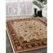 Machine Washable Industrial Modern Saddle Brown Rug in a Family Room, wshurb901