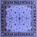 Square Oriental Blue Traditional Rug, urb901blu