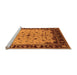 Sideview of Machine Washable Oriental Orange Traditional Area Rugs, wshurb901org