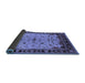 Sideview of Oriental Blue Traditional Rug, urb901blu