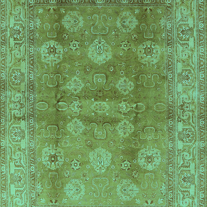 Machine Washable Oriental Turquoise Traditional Area Rugs, wshurb902turq