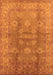 Machine Washable Oriental Orange Traditional Area Rugs, wshurb902org