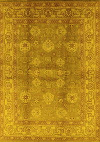 Oriental Yellow Traditional Rug, urb902yw