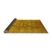 Sideview of Oriental Yellow Traditional Rug, urb902yw