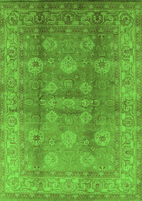 Oriental Green Traditional Rug, urb902grn