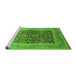 Sideview of Machine Washable Oriental Green Industrial Area Rugs, wshurb903grn