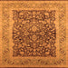 Square Oriental Orange Industrial Rug, urb903org