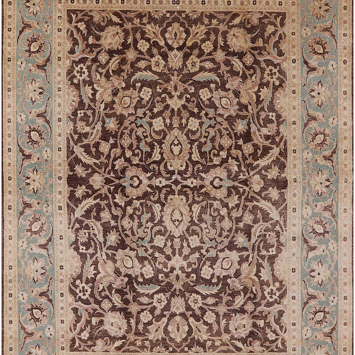 Mid-Century Modern Chestnut Brown Oriental Rug, urb903