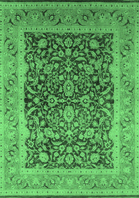 Oriental Emerald Green Industrial Rug, urb903emgrn