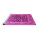 Sideview of Machine Washable Oriental Pink Industrial Rug, wshurb903pnk