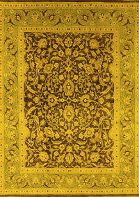 Oriental Yellow Industrial Rug, urb903yw