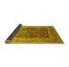 Sideview of Oriental Yellow Industrial Rug, urb903yw