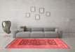 Industrial Red Washable Rugs