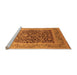 Sideview of Machine Washable Oriental Orange Industrial Area Rugs, wshurb903org