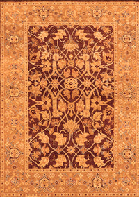 Oriental Orange Traditional Rug, urb904org