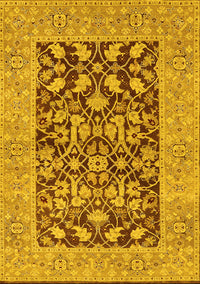 Oriental Yellow Traditional Rug, urb904yw