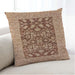 Lifestyle Image of Mid-Century Modern Urban Square Mahogany Brown Throw Pillow, 18 inch by 18 inch, pwurb904
