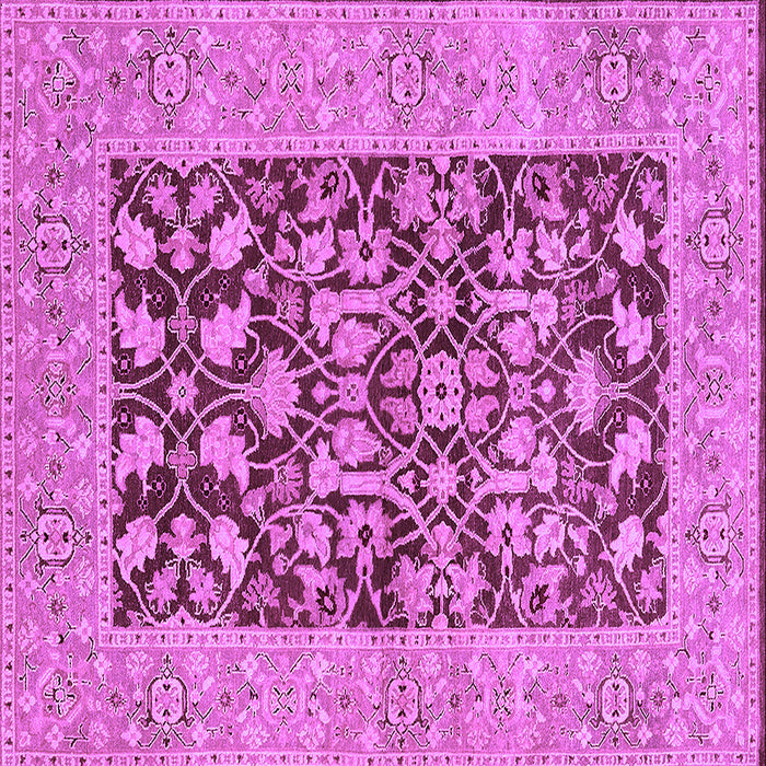 Square Oriental Purple Traditional Rug, urb904pur
