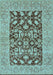 Oriental Light Blue Traditional Rug, urb904lblu
