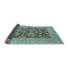 Sideview of Oriental Light Blue Traditional Rug, urb904lblu