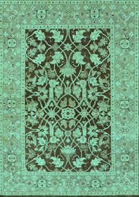 Oriental Turquoise Traditional Rug, urb904turq