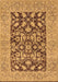 Machine Washable Oriental Brown Traditional Rug, wshurb904brn