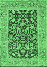 Oriental Emerald Green Traditional Rug, urb904emgrn