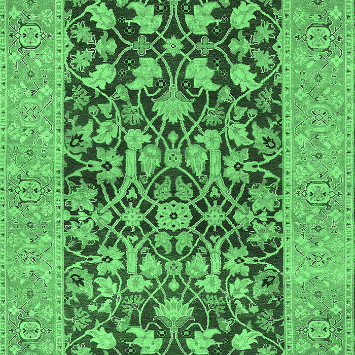 Oriental Emerald Green Traditional Rug, urb904emgrn