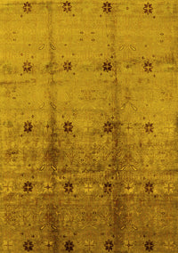 Oriental Yellow Industrial Rug, urb905yw