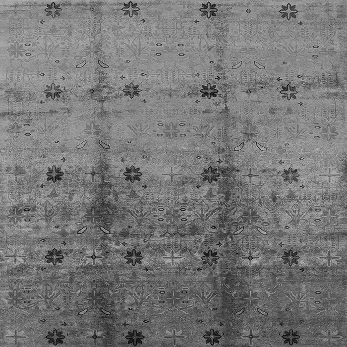 Square Oriental Gray Industrial Rug, urb905gry