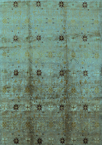 Oriental Light Blue Industrial Rug, urb905lblu