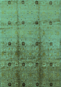 Oriental Turquoise Industrial Rug, urb905turq