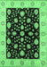 Oriental Emerald Green Traditional Rug, urb906emgrn